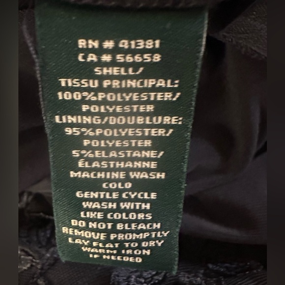 Lauren Ralph Lauren Navy Off-Shoulder Bell Sleeve Dress - Picture 8 of 12